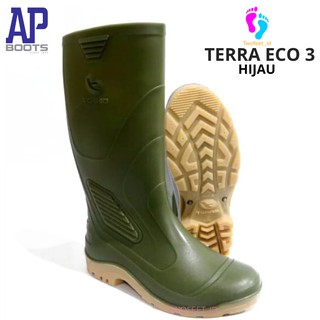 Sepatu Boot AP Terra Eco 3 - Eco 3 Hijau Karet Tinggi Panjang Anti Slip Hijau - AP TERRA ECO 3 HIJAU #0