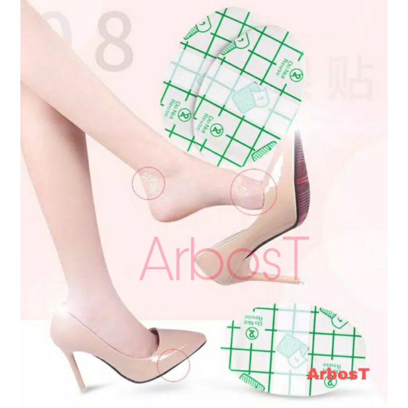 Sticker Pelindung Tumit High Heels Protektor Heels High Heel Pad Stiker Heel Protector Plester Tumit Plester Luka Anti Air Plester Anti Air