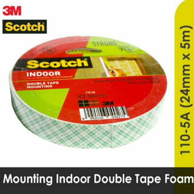 

3M Scotch Monting Tape Indoor ,Double foam tape 110-5A 24 mm x 5 mtr