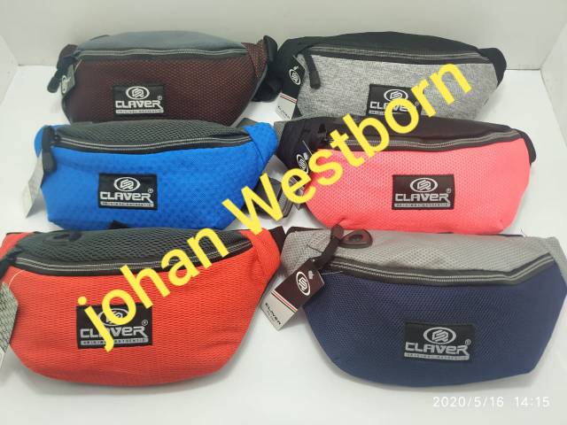 Tas Waist Bag CLEAVAR rubber Mesh series