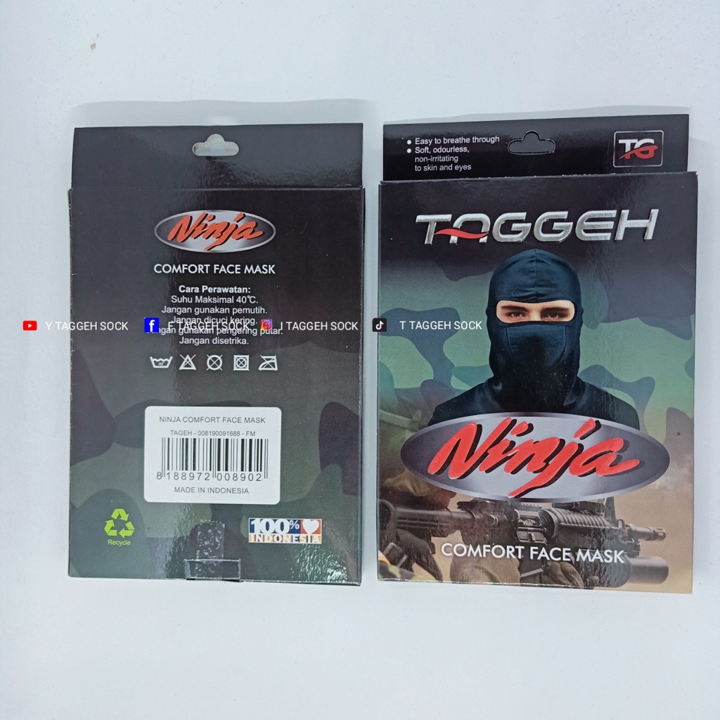 MASKER NINJA PENUTUP KEPALA &amp; MUKA / MASKER BERKENDARA / MASKER WAJAH