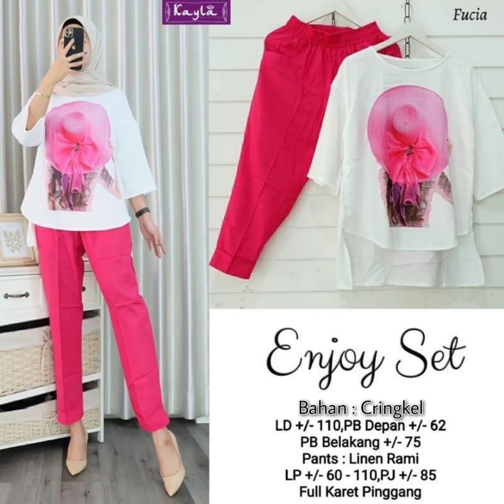 Set Celana | ENJOY SET || Bisa COD || REALPICT