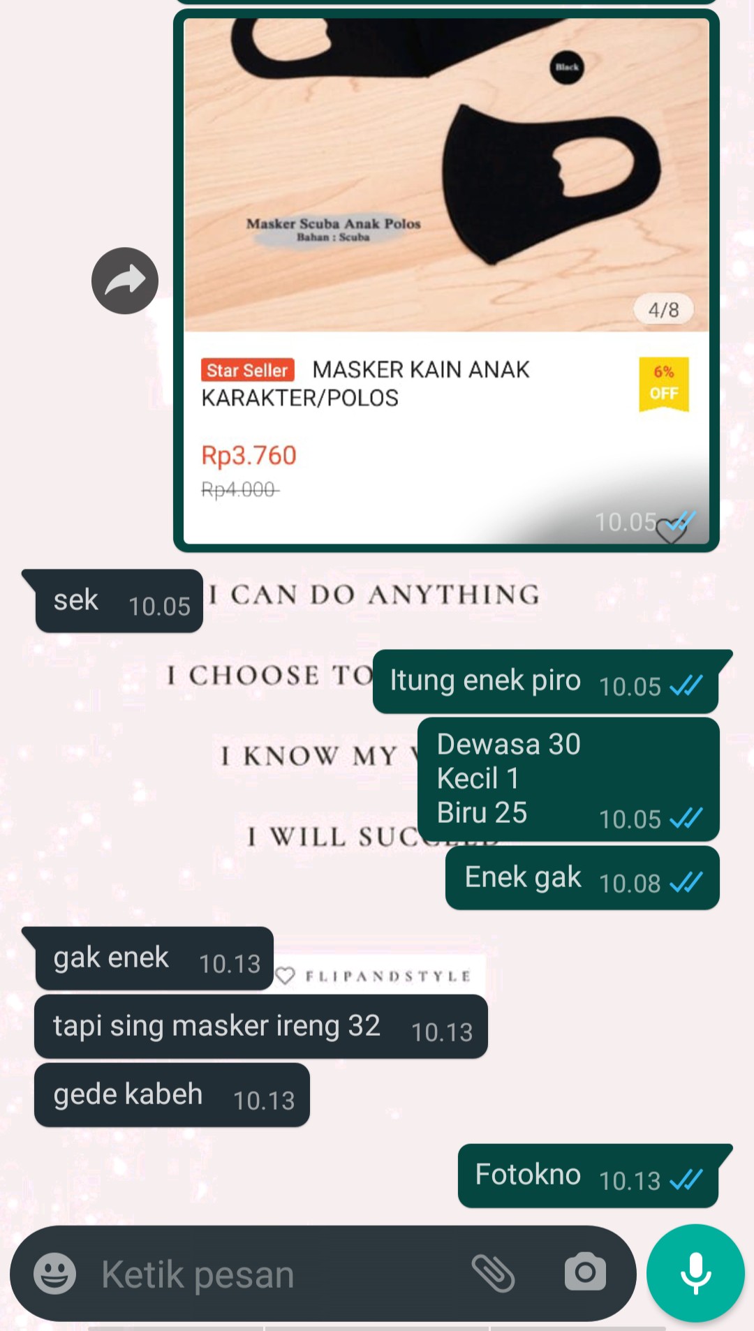 Masker Kain Anak Karakter/polos