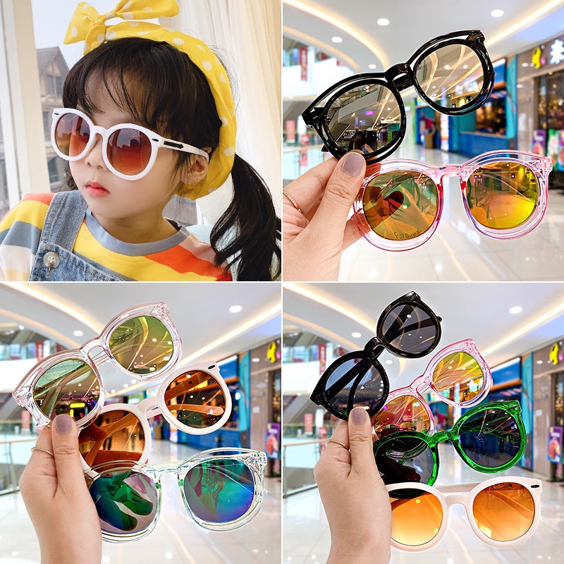 GO! KC610 Kacamata Fashion Anak Retro  Kaca Mata Ulzzang Vintage Sunglasses