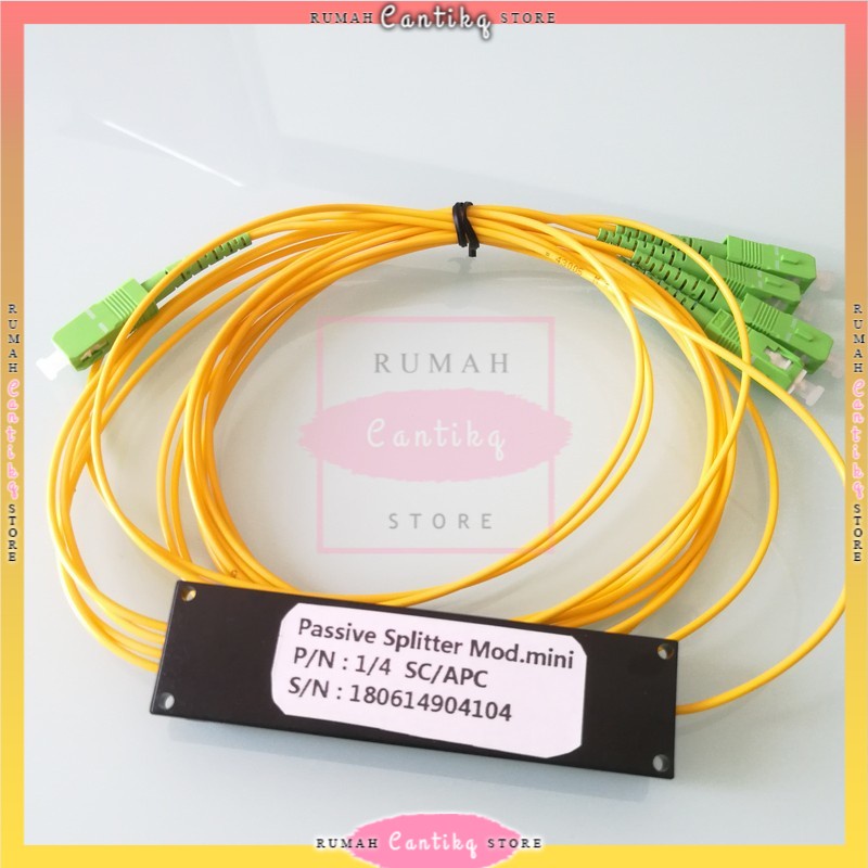 TERBARU Passive Splitter 1/4 Mini Modular SC APC No Brand Fiber Optik [COD]