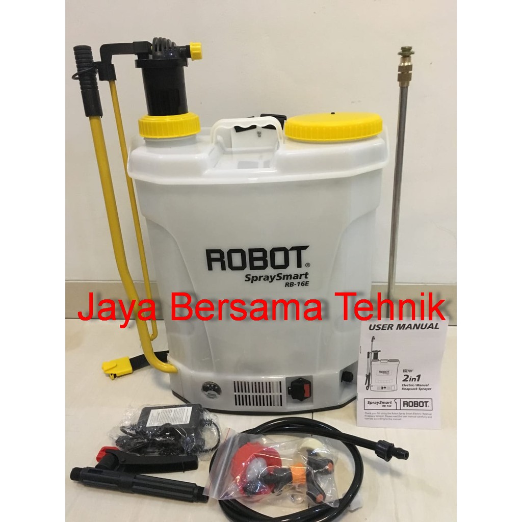 Sprayer  Hama/disenfektan Robot Rb-16e 2 In 1  Spraysmart  Pestisida Elektrik Dan Manual 2in1