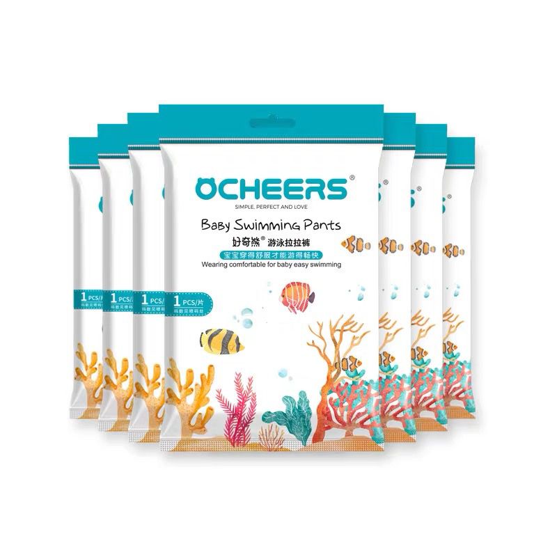 OCHEERS OCEAN - PREMIUM POPOK BERENANG ANAK / POPOK RENANG / SWIM PANTS / popok berenang / popok anti air / swim diaper / baby swimming pants / Nepia Genki Pants XL 26 / bubble diapers / ocean