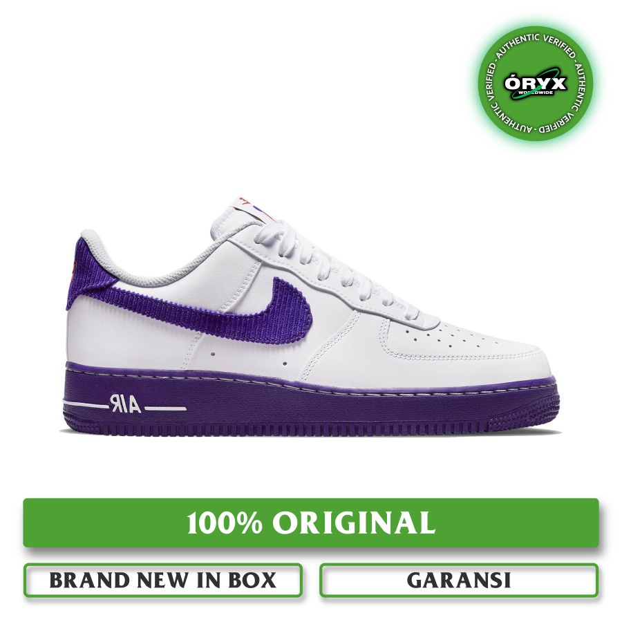 Nike Air Force 1 '07 LV8 EMB Sports Specialties White / Court Purple (DB0264-100) 100% ORIGINAL