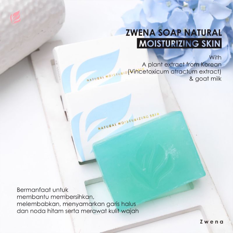 Zwena Natural Moisturizing Skin Soap Sabun Pelembab BPOM 100% Original
