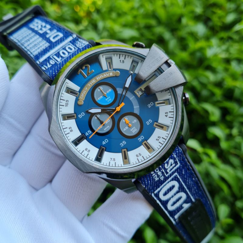 JAM TANGAN PRIA WANITA | RANTAI | KULIT | KARET | MURAH | DIESEL ONLY STRAP LEATHER - KAMFAS FOR MAN