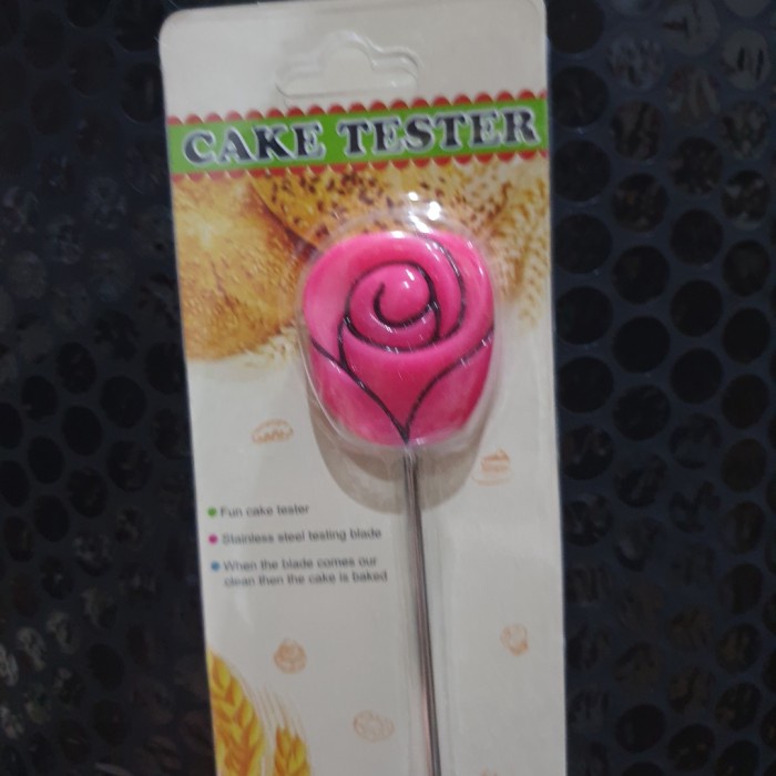 

KUE-PENGHIAS-ALAT- CAKE TESTER STAINLESS STEEL - BUNGA -ALAT-PENGHIAS-KUE.