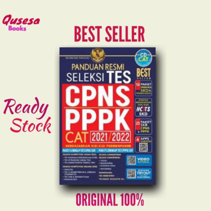 PANDUAN RESMI SELEKSI TES CPNS PPPK CAT 2021/2022+CD(original 100%)