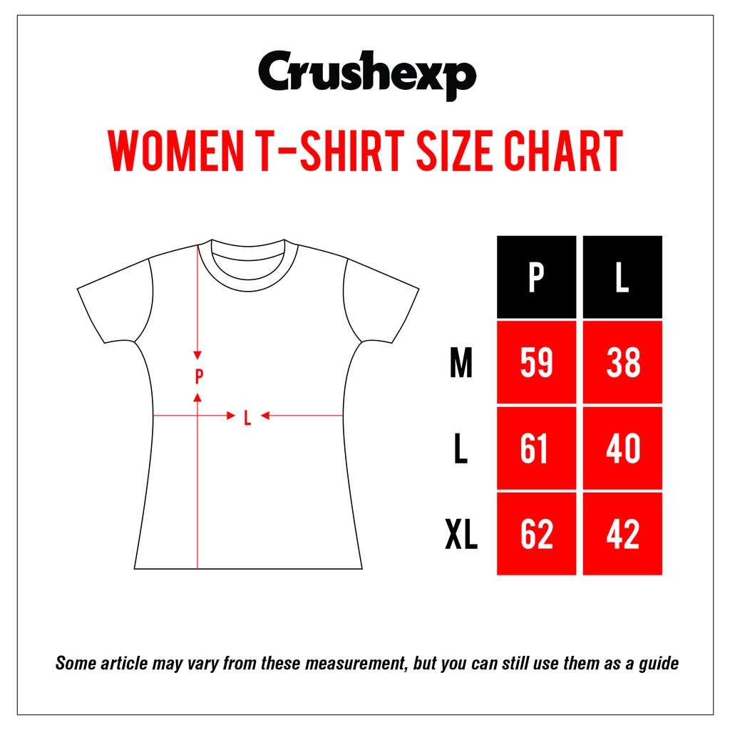 CRUSH EXP Kaos Cewek TBS0073 - WHITE