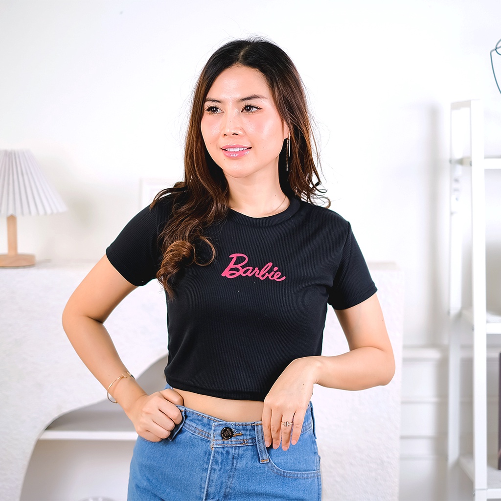 AFI - EC - Kaos Barbie Crop Top (LD 88, P 40)