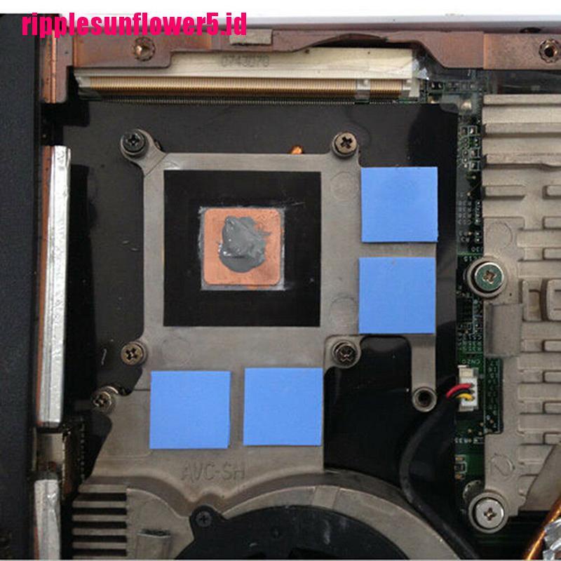 100mm X 100mm X 1mm Silikon Konduktif Termal GPU CPU Biru