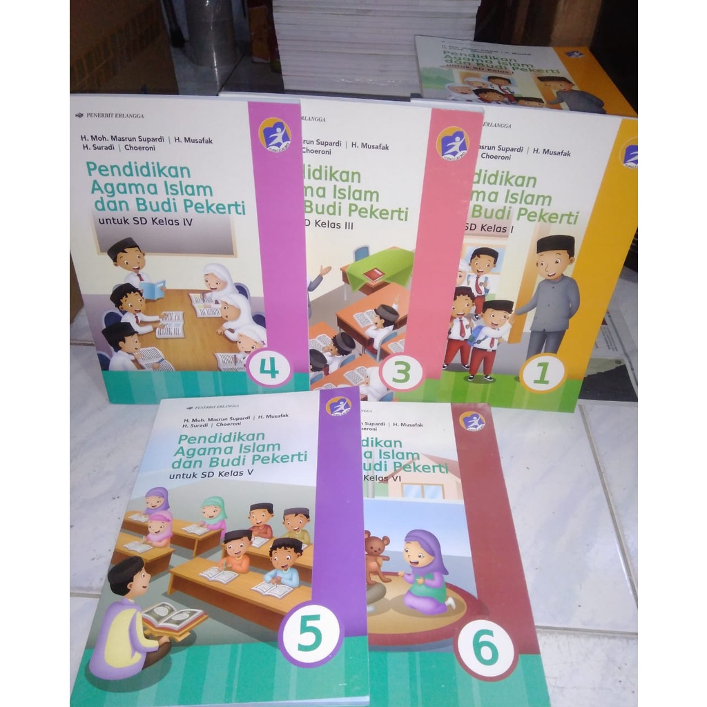 Buku Pendidikan Agama Islam dan Budi Pekerti Kelas 1 3 4 5 6 SD/MI Penerbit Erlangga Kurikulum 2013 