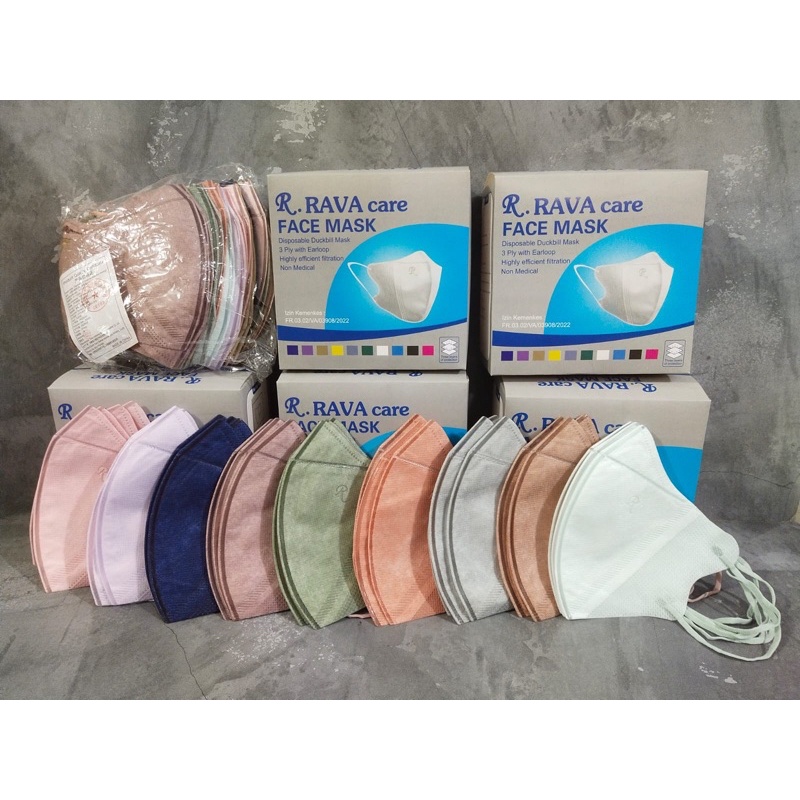 MASKER ALKINDO DUCKBILL WARNA WARNI (50PCS)