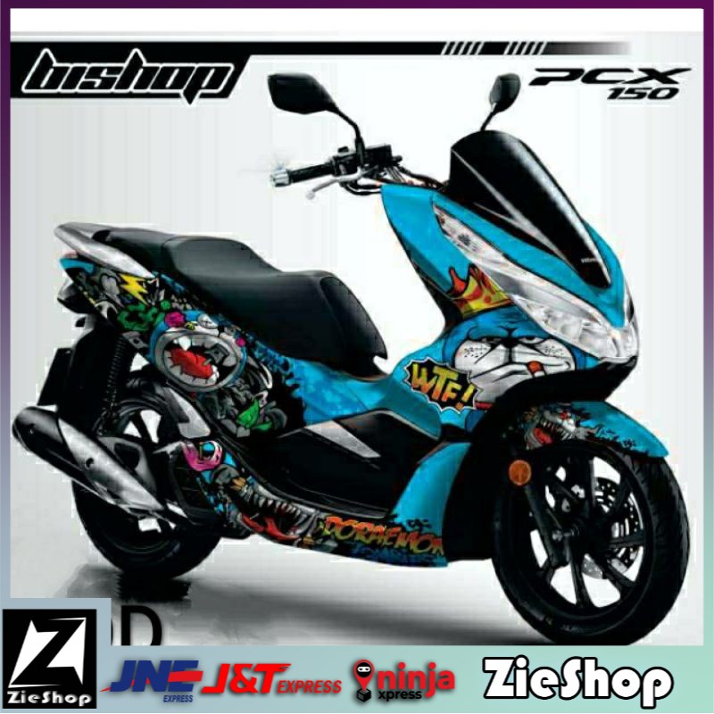 Decal pcx 150 full body Striping motor pcx full motif variasi Sticker pcx 150 fullbody Stiker decal