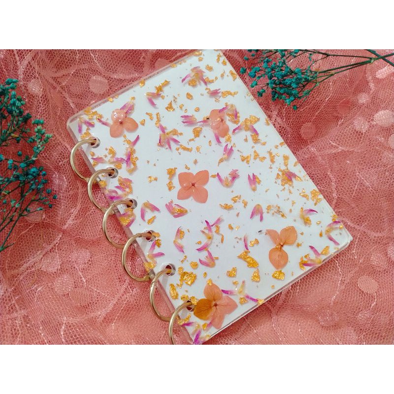 

binder A6, binder dried flower, binder cantik unik, binder resin, resin art, kado, hadiah