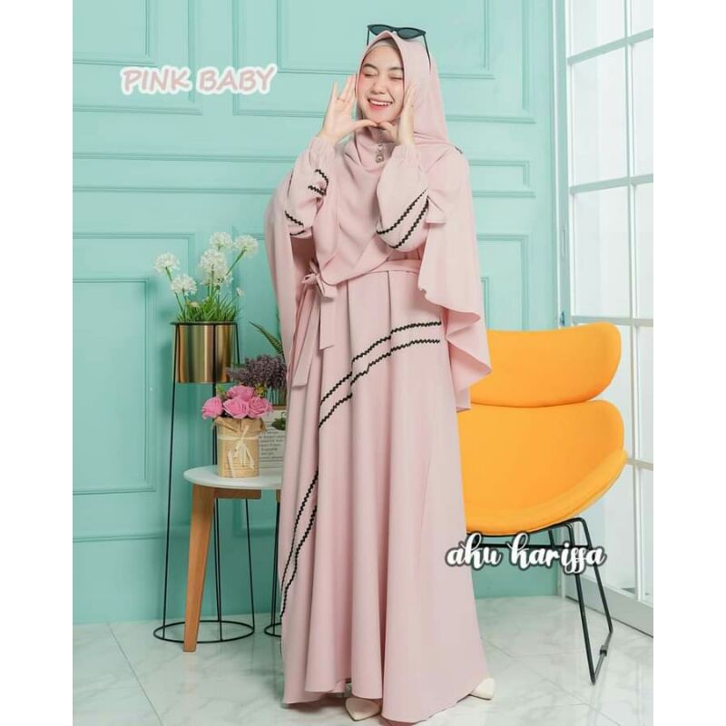 GAMIS SYARII TERBARU ANANDA SET ORI AKU KARISSA