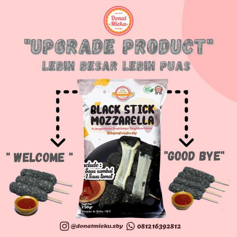 

STICK MOZZARELLA/SNACK MOZZARELLA/BLACK MOZZARELLA BY DONATMIEKU.SBY