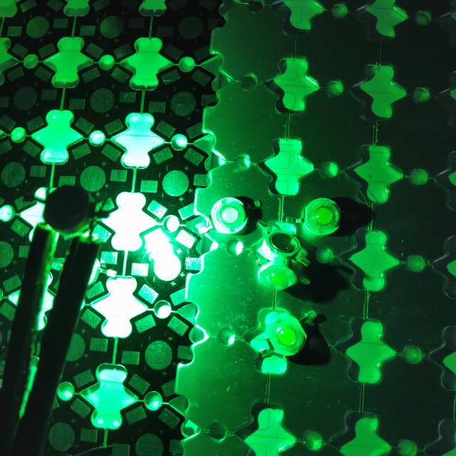 Led hpl 3 watt HIJAU green superbright highpower led parled strobo aquascape