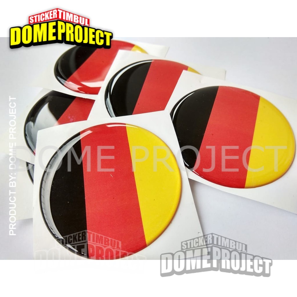 STIKER MOTOR KEREN GERMANY FLAG STIKER EMBLEM RESIN TIMBUL AKSESORIS BODY MOBIL STIKER MERCY