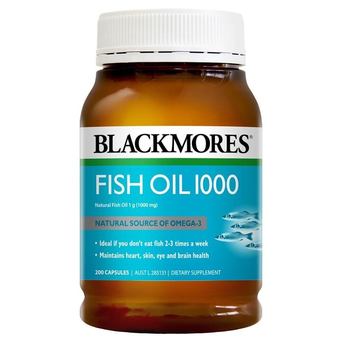 TERMURAH - BLACKMORES FISH OIL OMEGA 3 6 9 MINYAK IKAN SALMON KALBE - 200 KAPSUL