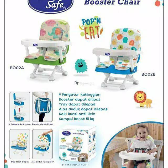 BABYSAFE BOOSTER CHAIR POP N EAT /  KURSI MAKAN BAYI BABYSAFE -POP N EAT BOOSTER BABY SAFE s1