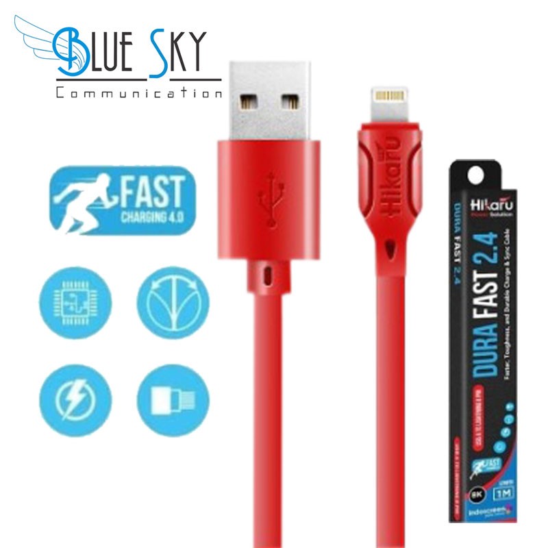 KABEL USB HIKARU 1M 2A 8 PIN IPHONE 5 6 7