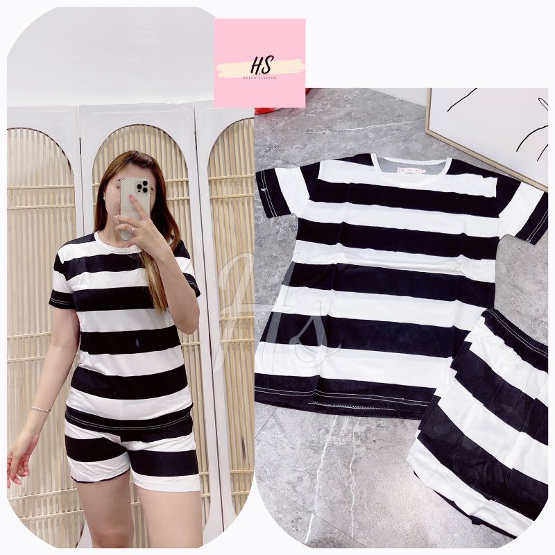 Stelan Stripe Black White import/Realpict by HS