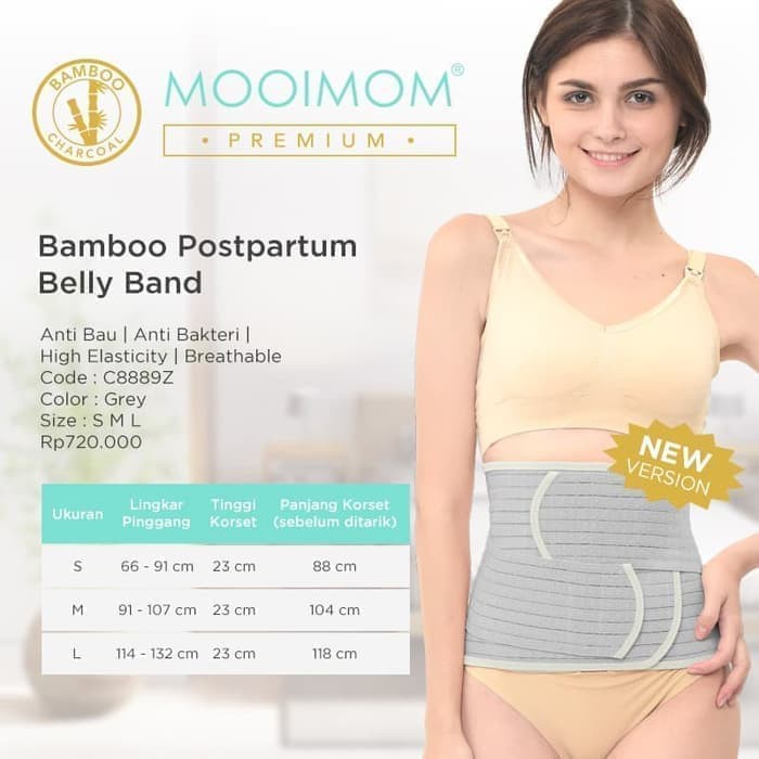 Mooi Mom Bamboo Postpartum Belly Korset Bambu Ibu