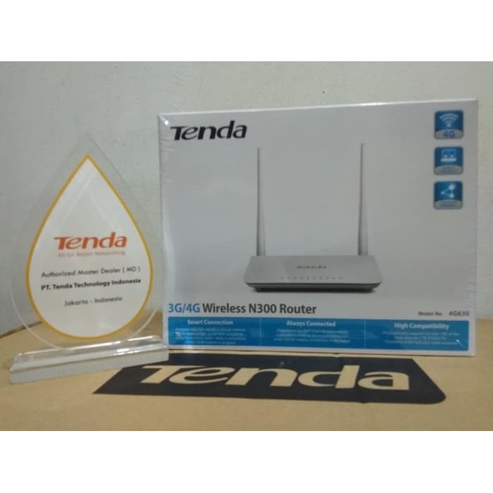 DIJAMIN ASLI  TENDA 4G630 Wireless N300 Router Nirkabel 3G/4G - Wireless N Router
