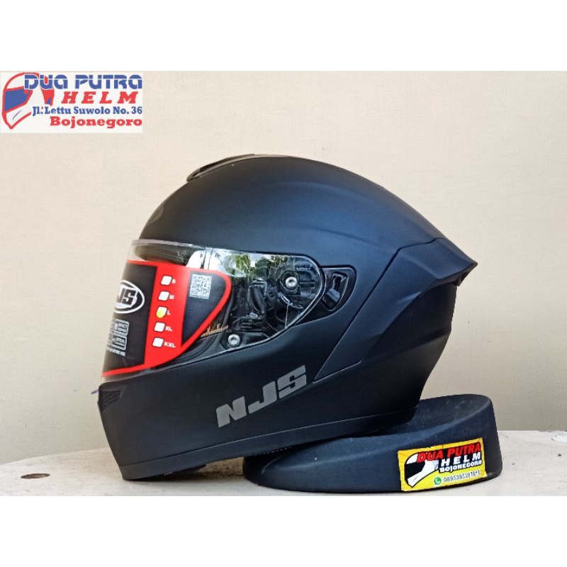 HelmFullface Njs Zx1Solid black doff