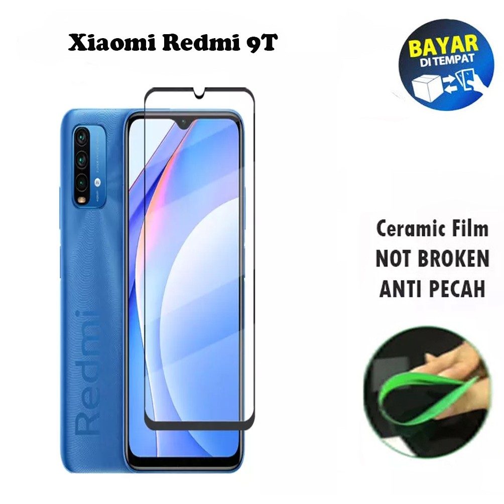 Tempered Glass Xiaomi Redmi 9T FULL COVER FULL SCREEN Ceramic Film Anti Gores