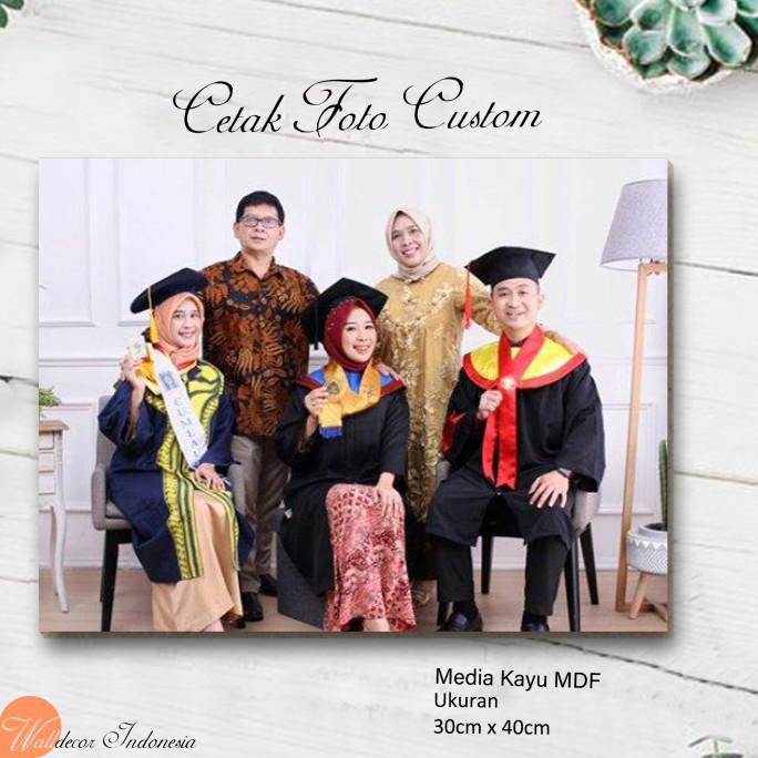 Jual Cetak Foto Custom 30X40 Walldecor Bingkai Kayu Mdf / Hiasan Dinding