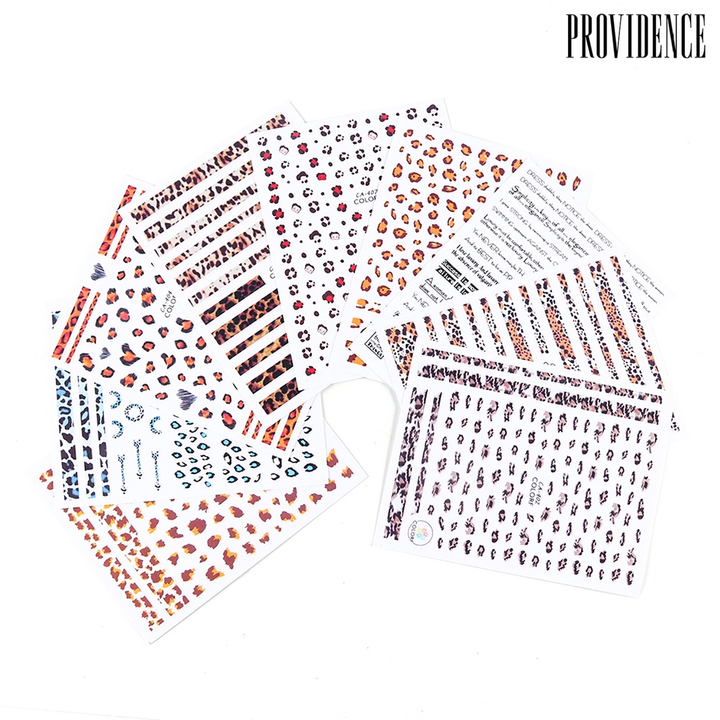 Providence Nail Sticker Easy To Paste Fashionable Leopard-print Paper Sticker Leopard-print Sticker For Winter