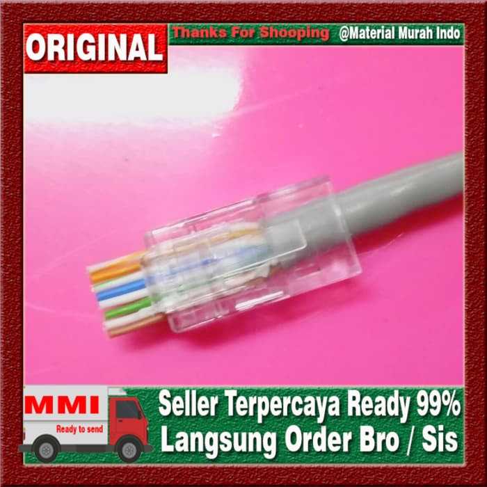 Konektor RJ45 connector RJ45 Easy Crimp Anti gagal CAT 6