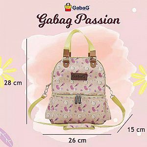 Gabag Double Sling Thermal Sensor Cooler Bag Andara / Cappuccino / Diamond / Passion - Tas Cooler Pendingin Asi Bayi