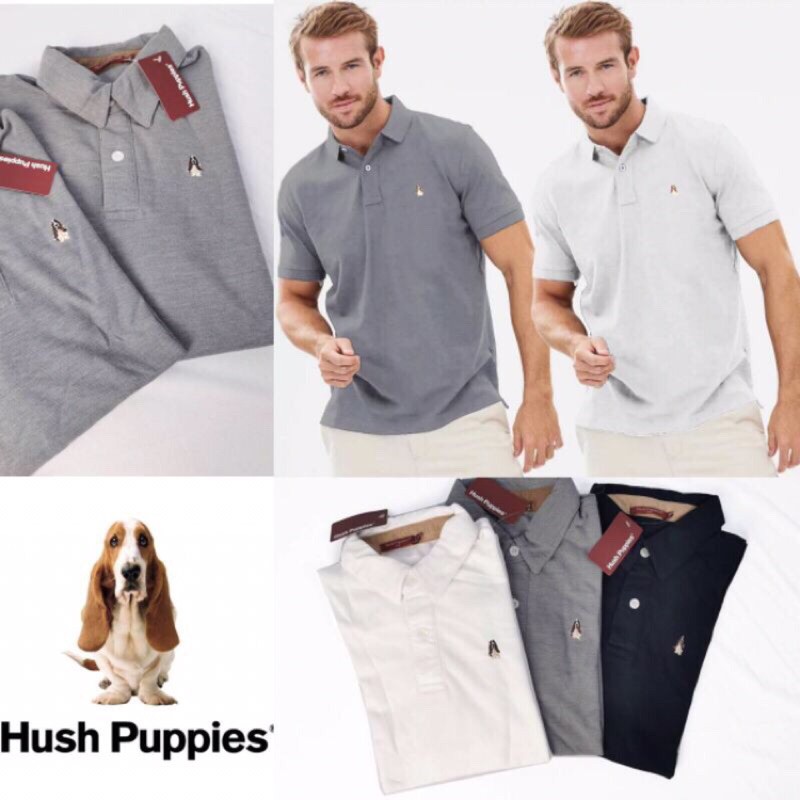  KAOS  POLO KERAH HUSH PUPPIES MAN KAOS  PRIA COWOK DEWASA 