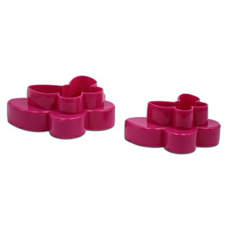 Cetakan Kue Kering Kupu Plunger Double Side Cookie Cutter Butterflies