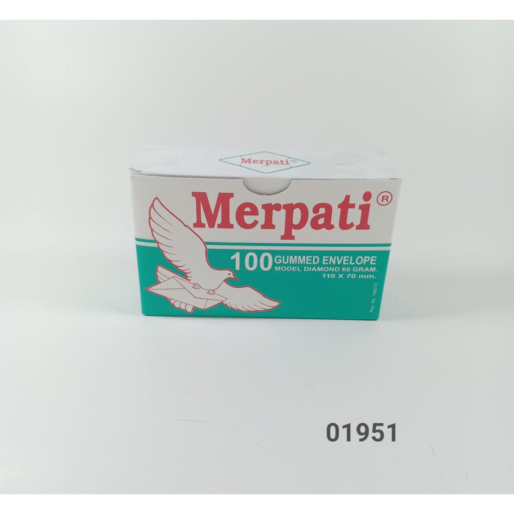 

Amplop Merpati Hijau 110 x 70mm 60gram - 01951