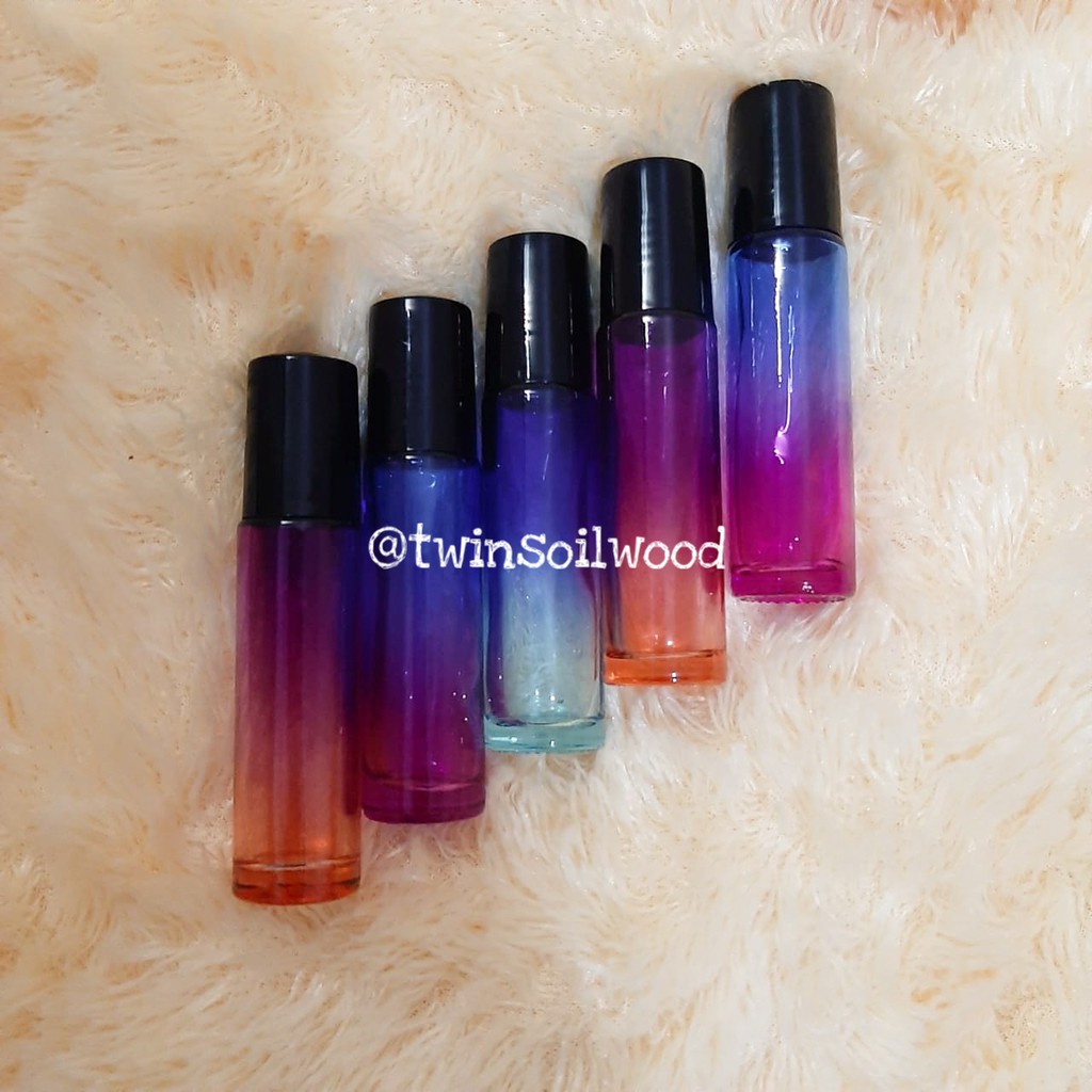 Botol Roll on gradasi 10 ml kaca tebal