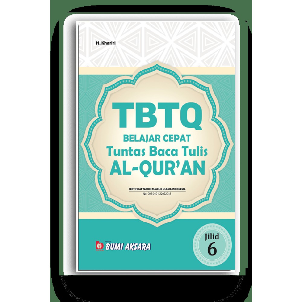 

Buku Sekolah Belajar Cepat Tuntas Baca Tulis Al-Qur'an (TBTQ) Jilid 6