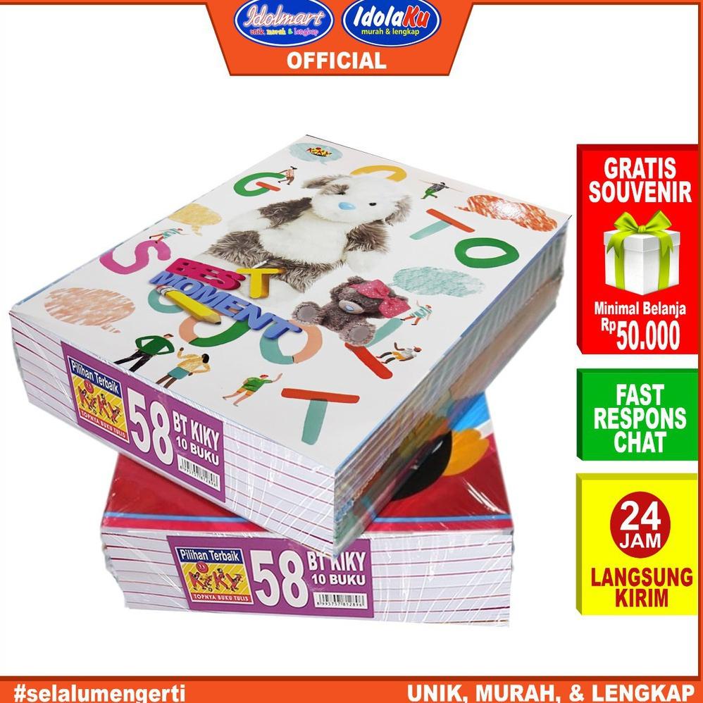 

Laris✻ LZNWK IDOLMART Buku Tulis KIKY isi 58 Lembar - 10 Buku 70 ➻Buruan Beli
