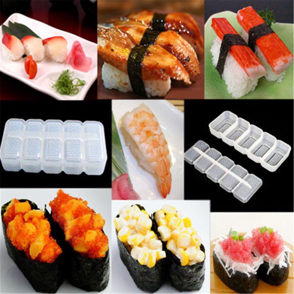 Populer Cetakan Sushi Alat Bento Press Anti Lengket Nyaman