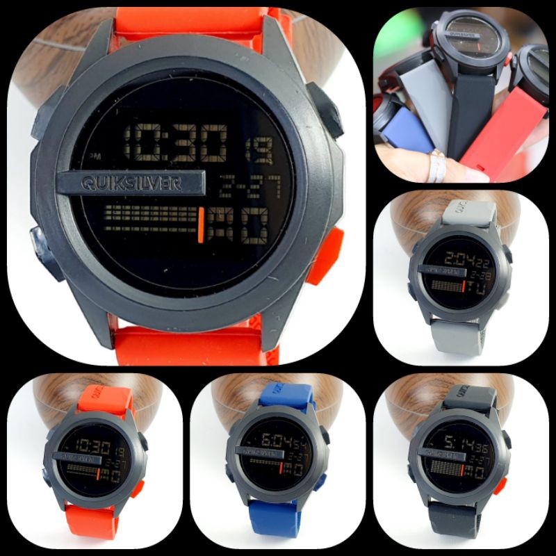 Jam Tangan Digital Pria QUICKSILVER QS7007 Original Water Resistant