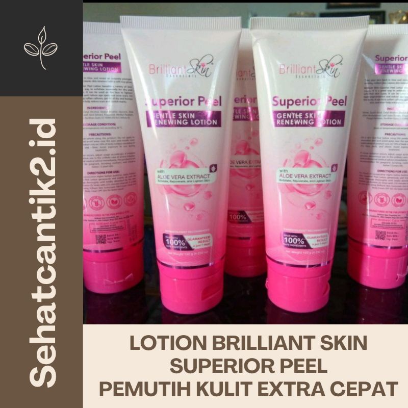 Lotion Brilliant Skin Superior Peel Pemutih Kulit Extra Cepat
