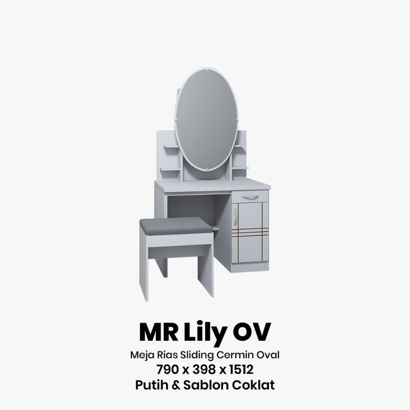 meja rias sliding