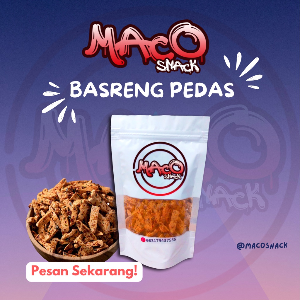 

Basreng Pedas Daun Jeruk Maco Snack 55gr